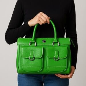 Dooney & Bourke Pebbled Leather Bag – Kelly Green